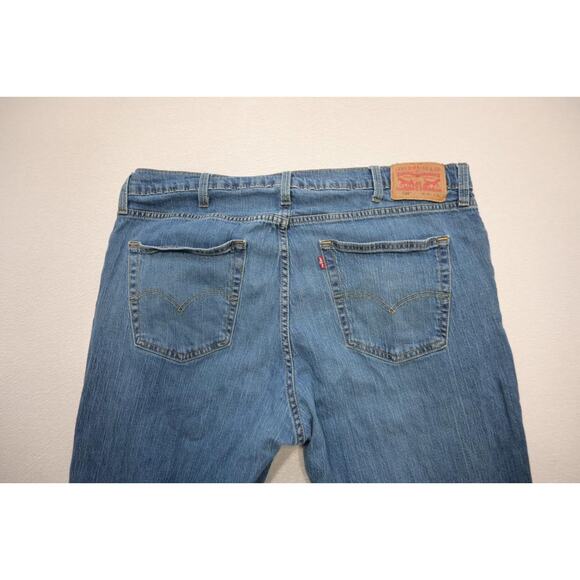 Levi's 559 Relaxed Straight Fit Stretch Rugged Blue Denim Jeans Mens Sz 40 x 32 - Picture 8 of 8
